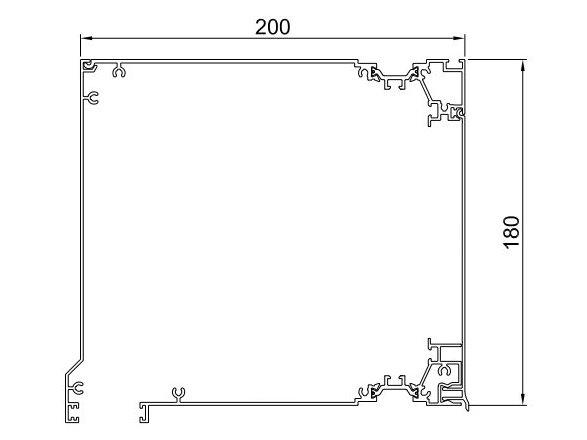 Κουτί ρολών διαστάσεων 180x200mm θερμομονωτικό