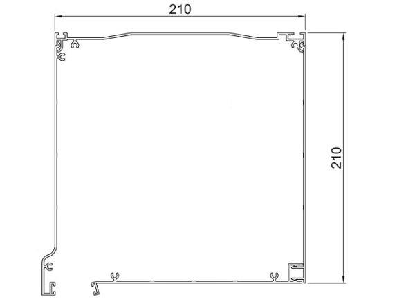 Κουτί ρολών διαστάσεων 210x210mm