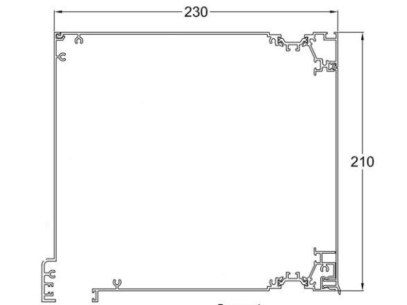 Κουτί ρολών διαστάσεων 210x230mm θερμομονωτικό